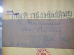 G45 / 1366 ([?], Harry;[?], Elke), Von Hand: Name, Datum, Widmung; 'In Liebe gewidmet ihrem Sohn Harry
Mutti Elke
23.11.1935.'. 