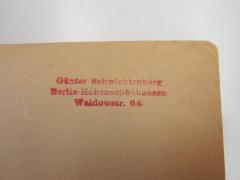 G69 / 1050 (Schwichtenberg, Günter), Stempel: Name, Ortsangabe; 'Günther Schwichtenberg
Berlin-Hohenschönhausen
Waldowstr. 64'. 