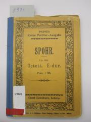 Vl 96: Octett E-dur für Violine, 2 Violen, Violoncell, Klarinette, 2 Hörner und Kontrabass ; Op. 32 (o.J.)