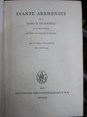 X 37 11 Ers.: Svante Arrhenius (1931)