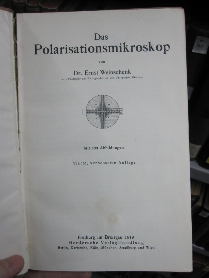 X 1487 d: Das Polarisationsmikroskop (1919)