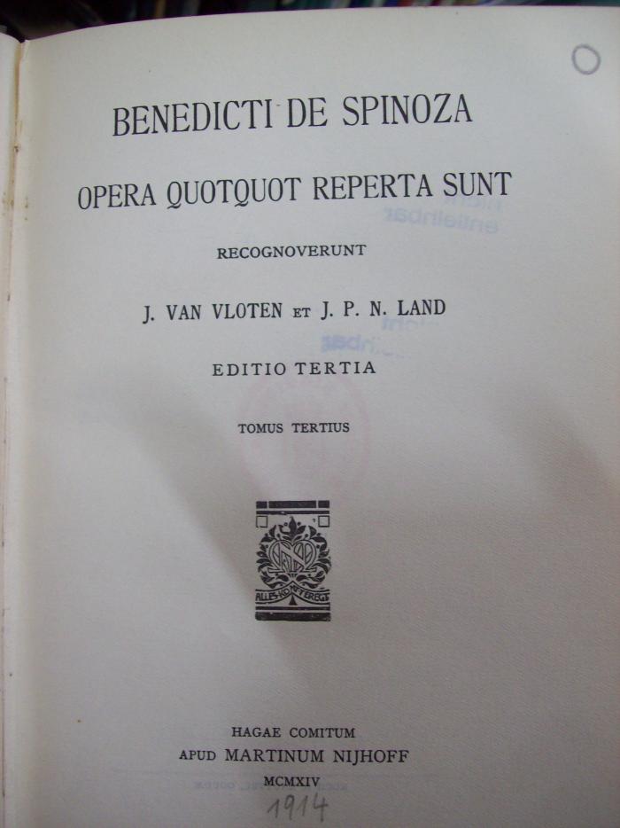 Hl 162 c 3: Opera quotquot reperata sunt (1914)