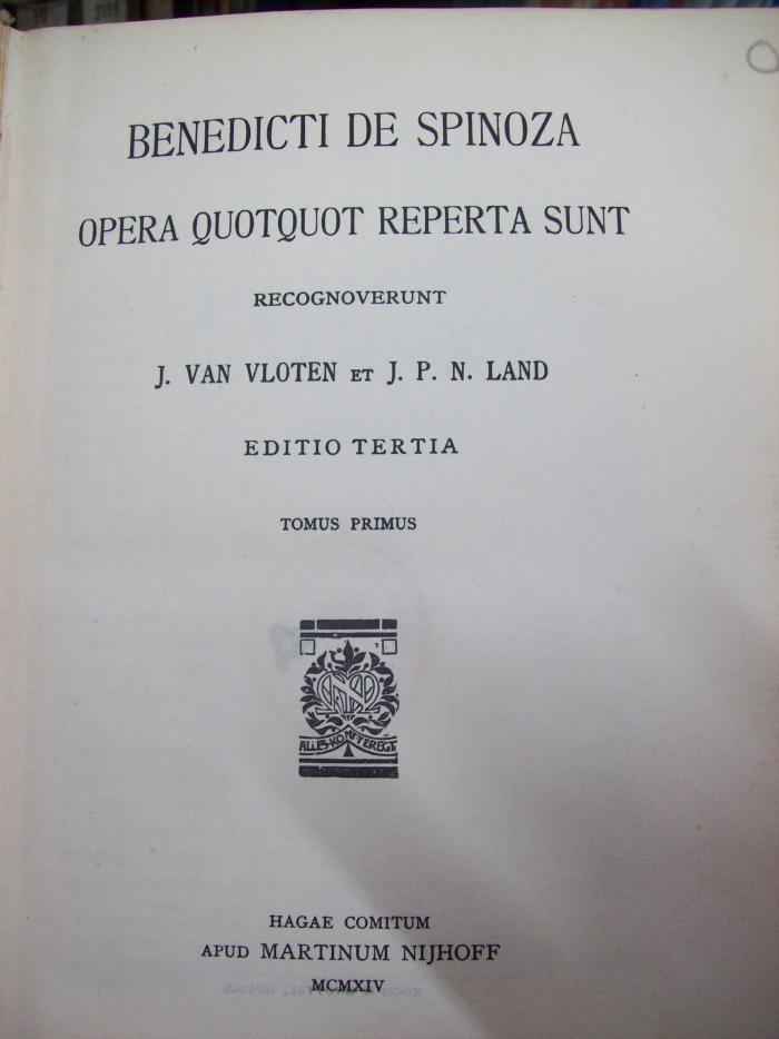 Hl 162 c 1: Opera quotquot reperata sunt (1914)