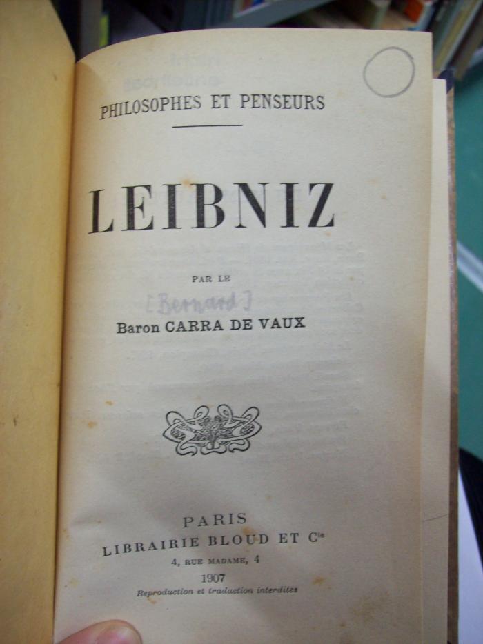 Hl 169: Leibnitz (1907)