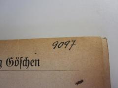 G46 / 3005 (Jüdisch-akademischer Philosophenverein), Von Hand: Exemplarnummer; '9097'.  (Prototyp)