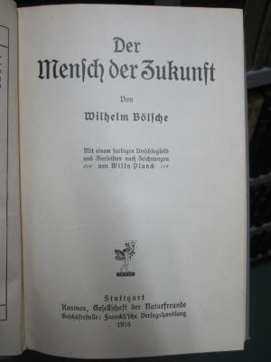 X 733 2. Ex.: Der Mensch der Zukunft (1915)