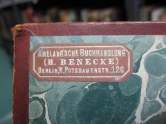 G46 / 655 (Amelang'sche Buchhandlung), Etikett: Buchhändler, Name, Ortsangabe; 'Amelang'sche Buchhandlung (H. Benecke) Berlin, W. Potsdamerstr. 126'.  (Prototyp)