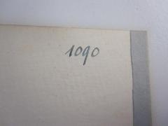 - (Weisstein, Gotthilf), Von Hand: Exemplarnummer; '1090'. 