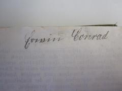 G45 / 1576 (Conrad, Erwin), Von Hand: Autogramm, Name; 'Erwin Conrad'. 