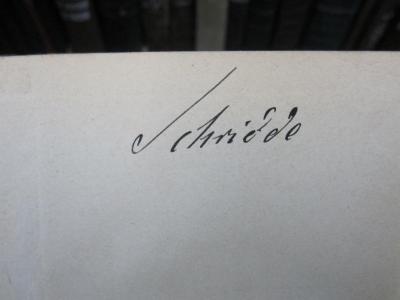 II 12408 2.Ex.: The russians of to-day (1878);G45 / 114 (Schridde, [?]), Von Hand: Autogramm, Name; 'Schridde'. 