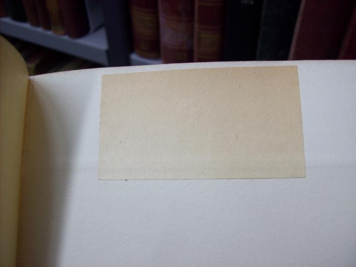 III 10011 ca 1 2.Ex.: Goethe : sein Leben und seine Werke ; in zwei Bänden (1917);G46 / 2291 (unbekannt), Überklebt: -; '[...]'. 