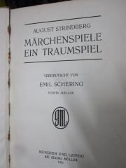 III 96905 I 8 4.Ex.: Märchenspiele : ein Traumspiel (1914)