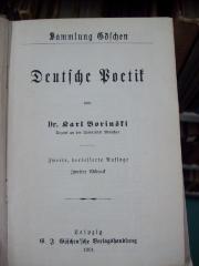 III 3128 3.Ex.: Deutsche Poetik (1901)