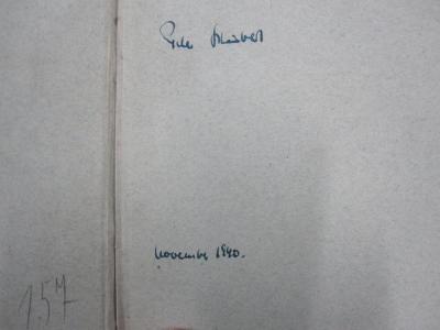 II 12589 2.Ex.: Finnland im Anfang des XX. Jahrhunderts (1919);G45 / 2905 (Scheibert, Peter), Von Hand: Autogramm, Name, Datum; 'Peter Scheibert
November 1940.'.  (Prototyp)