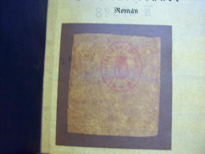III 29598 3.Ex.: Die Räuberbande : Roman (1926);G45 / 567 (unbekannt), Ausschnitt: -. 