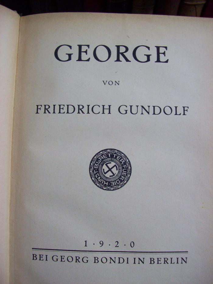 III 31028 2.Ex.: George (1920)