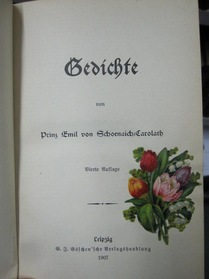 III 57556 d: Gedichte (1907)