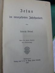 XVI 3370 3. Ex. : Jesus im neunzehnten Jahrhundert (1907)