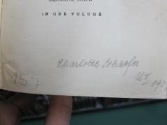 G46 / 4249 (Schaefer, Charlotte), Von Hand: Autogramm, Name, Datum, Nummer; 'Charlotte Schaefer UI 1929'. 