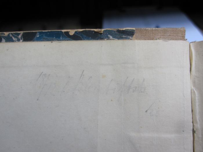 III 80430: William Shakespeare (1896);G46 / 3953, Von Hand: Datum, Notiz; '18/12 Bleistiftstr. [..]'