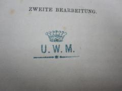 G46 / 1846 (Wilamowitz-Moellendorff, Ulrich von), Stempel: Name, Monogramm, Abbildung; 'U. W. M.'.  (Prototyp)