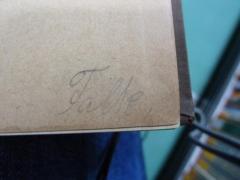 G46 / 3740 (Falk, Fritz), Von Hand: Name, Autogramm, Preis; 'Falk
4.[20]'. 