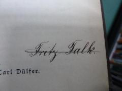 G46 / 3740 (Falk, Fritz), Von Hand: Name, Autogramm; 'Fritz Falk.'. 