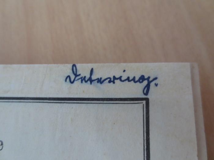 IX 153 ce: Vollständige logarithmische und trigonometrische Tafeln (1913);G46 / 2800 (Detering[?], [?]), Von Hand: Autogramm, Name; 'Detering'. 