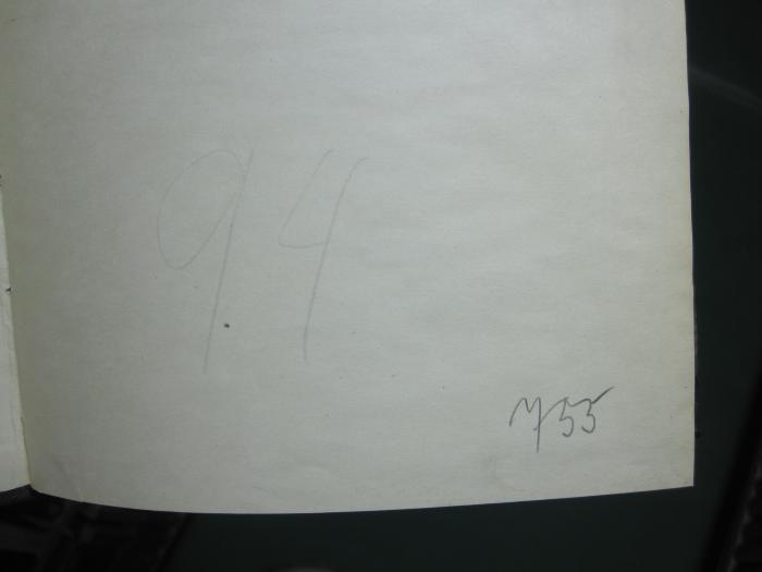 IX 404 d: Versicherungsmathematik (1924);G45 / 2977 (Fricke, Wilhelm), Von Hand: Exemplarnummer; '755'. 