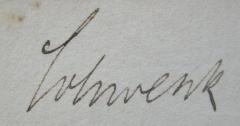 G45 / 1495 (Schwenk, [?]), Von Hand: Name; 'Schwenk'. 