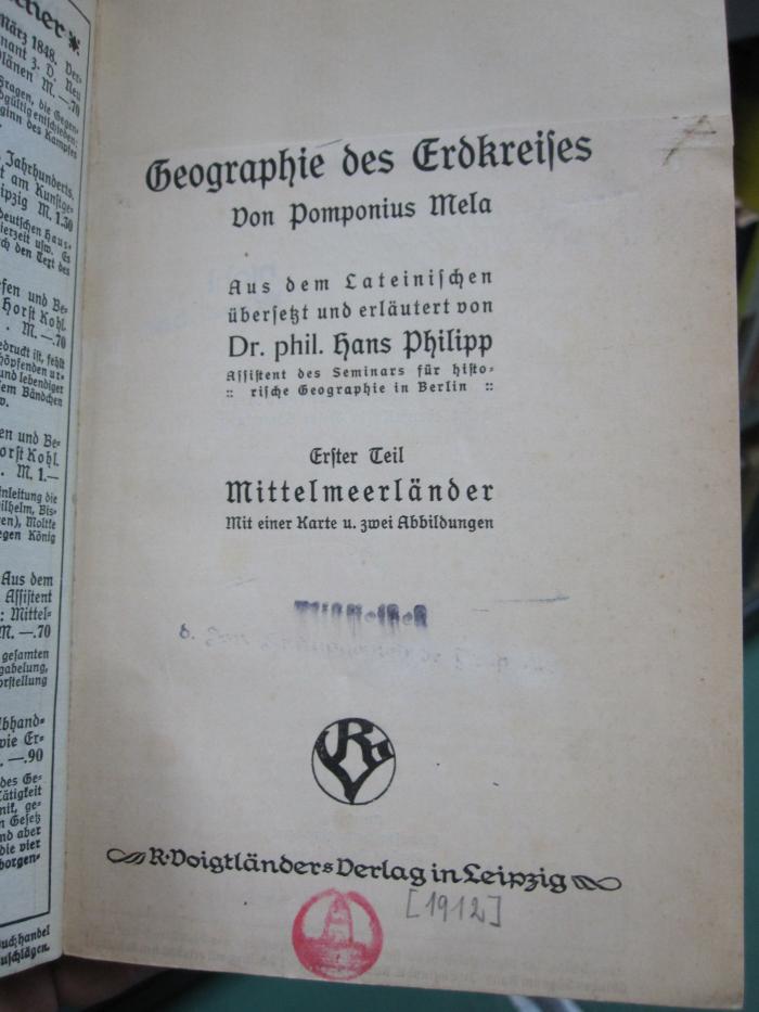 Ba 107 1: Mittelmeerländer ([1912])