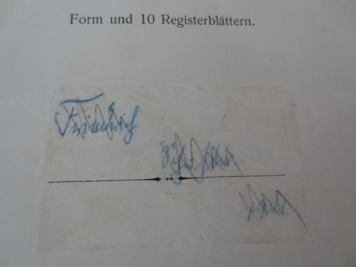 Ba 102: Meyers Historischer Handatlas (1911);G45 / 2348 (Schuster, Friedrich), Von Hand: Autogramm, Name, Datum; 'Friedrich Schuster 1901'. 
