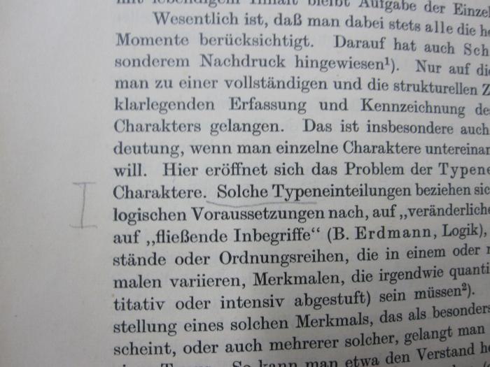 Ht 164: Person und Charakter (1940);G46 / 1626 (unbekannt), Von Hand: Annotation. 