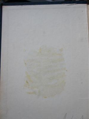 Hw 76 c 1/2/Index: The secret doctrine : the synthesis of science, religion, and philosophy (1921);G46 / 2551 (ADYAR Österreichische Theosophische Gesellschaft), Klebespuren: Exlibris. 