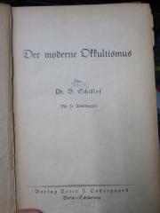 Hv 40: Der moderne Okkultismus ([1925])