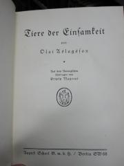 III 95612 2.Ex.: Tiere der Einsamkeit (o.J.)