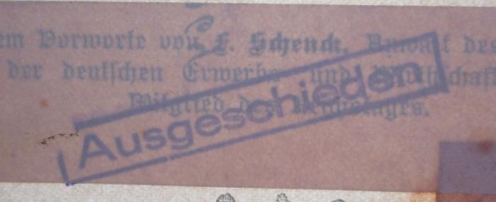 Me 380: Geschichte der redlichen Pioniere von Rochdale (1888);G45II / 651 (unbekannt), Stempel: Besitzwechsel: makuliert; 'Ausgeschieden'. 