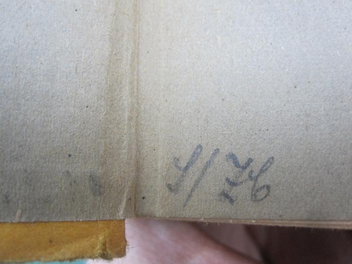 III 96905 II 3 4.Ex.: Am offenen Meer (1917);G46 / 3570 (unbekannt), Von Hand: Zeichen, Signatur, Notiz; 'S/ZC'. 