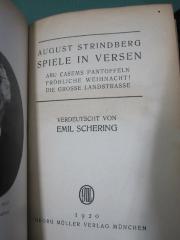 III 96905 I 10 5.Ex.: Spiele in Versen : Abu Casems Pantoffeln, Fröhliche Weihnacht!, Die grosse Landstrasse (1920)