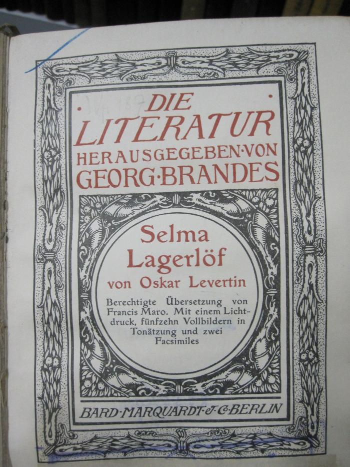 III;Wp 96710;187 2.Ex.;: Selma Lagerlöf (o.J.)