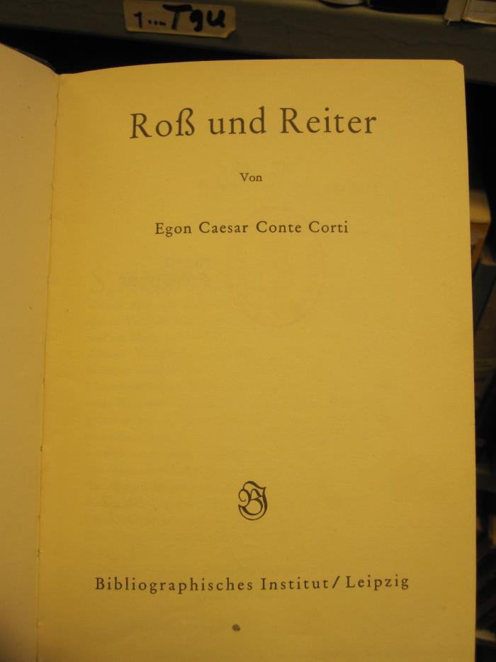 Tx 196 2. Ex.: Roß und Reiter (1936 )