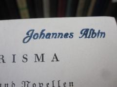 G45 / 269 (Albin, Johannes), Stempel: Name; 'Johannes Albin'. 