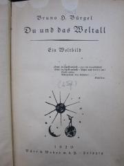 Kb 47: Du und das Weltall : ein Weltbild (1920)