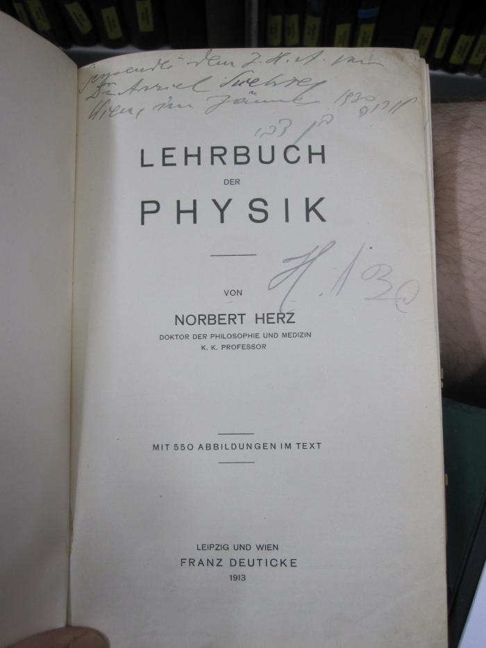 Kc 672: Lehrbuch der Physik (1913)