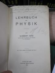 Kc 672: Lehrbuch der Physik (1913)