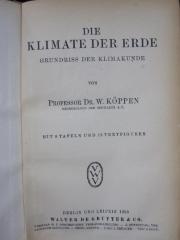 Kc 9 Ers.: Die Klimate der Erde : Grundriss der Klimakunde (1923)