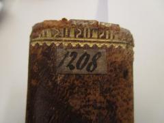 - (Baugartnerova mesta Olomouce Knihovna hlavní), Etikett: Signatur, Exemplarnummer; '[####]'.  (Prototyp)