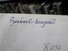 G46 / 168 (Leupold, Herbert), Von Hand: Autogramm, Name; 'Herbert. Leupold.'. 