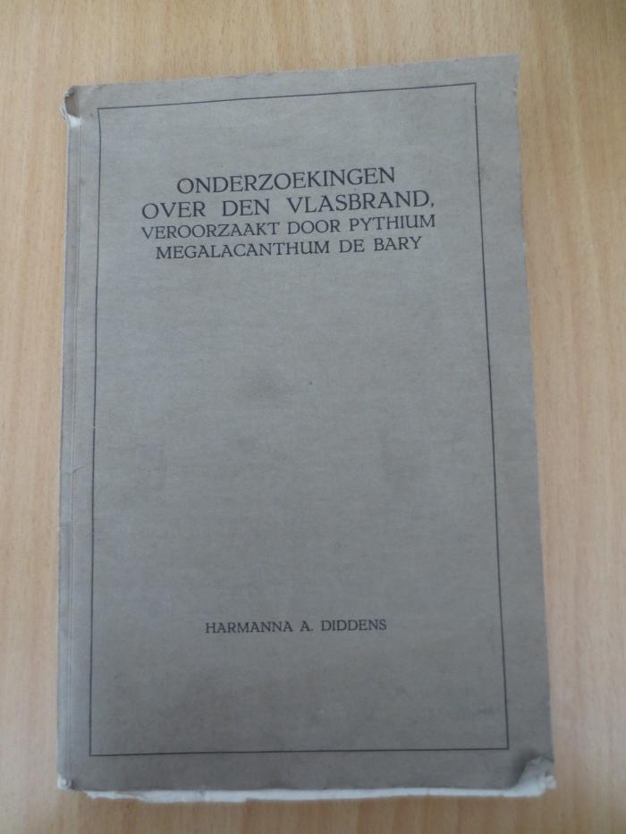  Onderzoekingen over den vlasbrand, veroorzaakt door pythium megalacanthum de bary (1931)