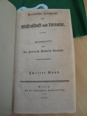 B 310/47 1. 1824,2: Berlinische Zeitschrift für Wissenschaft und Literatur (1824)